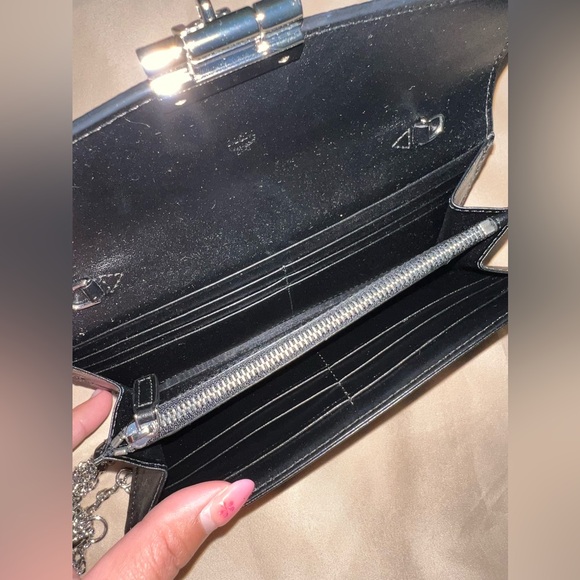 MCM • Brand new Tracy crossbody wallet in black leather visetos - Picture 5 of 8